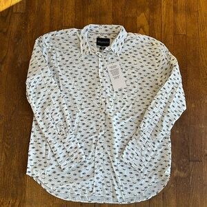 Wildfang the Essential Long Sleeve Oversize Wrap Button Up small